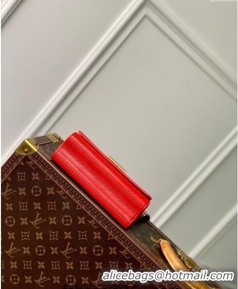 Best Price Louis Vuitton Twist West Pochette Mini Bag in Epi Leather M83593 Red 2024