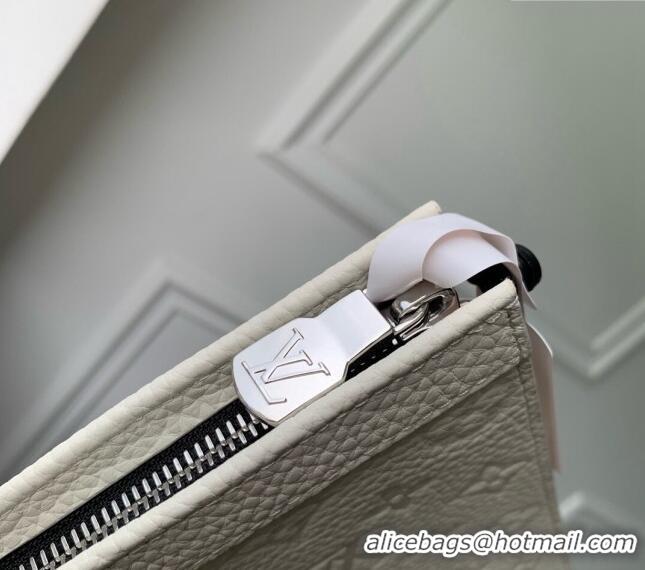 Trendy Design Louis Vuitton Pochette Voyage MM Pouch in Monogram Leather M61692 White 2024