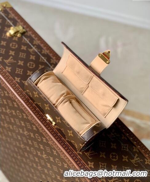 Super Quality Louis Vuitton Etui Bijoux Jewelry Case in Brown Monogram Canvas M10145 2024