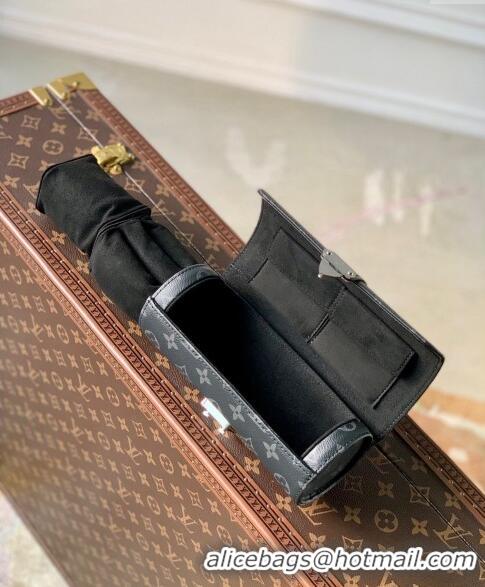 Unique Grade Louis Vuitton Etui Bijoux Jewelry Case in Black Monogram Eclipse Canvas M10145 2024