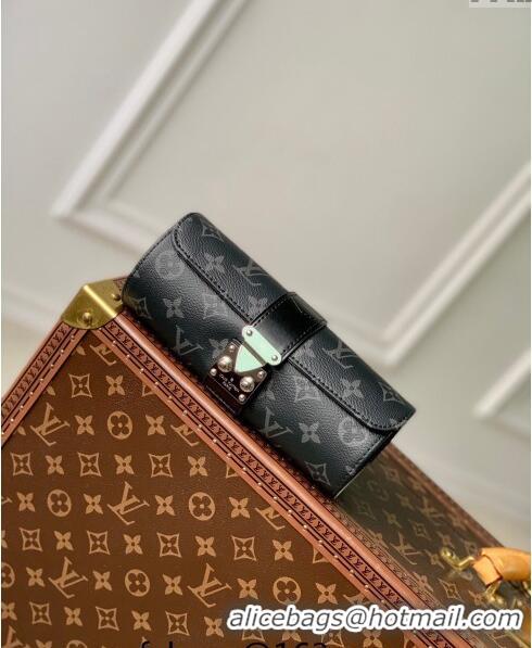 Unique Grade Louis Vuitton Etui Bijoux Jewelry Case in Black Monogram Eclipse Canvas M10145 2024