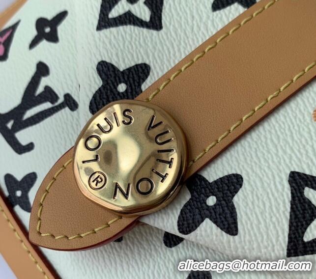 Promotional Louis Vuitton Envelope Wearable Wallet Mini Bag in Monogram Craggy Canvas Vanilla M83346 White 2024