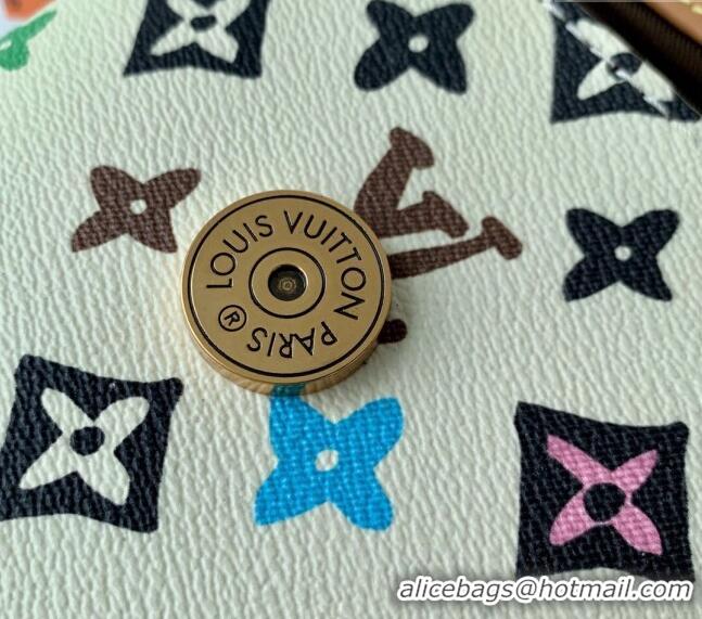 Good Product Louis Vuitton Envelope Pouch Mini Bag in Monogram Craggy Canvas M83344 Vanilla White 2024