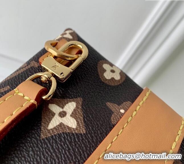 Low Price Louis Vuitton Envelope Pouch Mini Bag in Monogram Craggy Canvas M83344 Chocolate Brown 2024