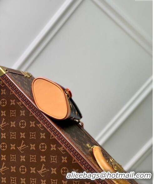 Low Price Louis Vuitton Envelope Pouch Mini Bag in Monogram Craggy Canvas M83344 Chocolate Brown 2024