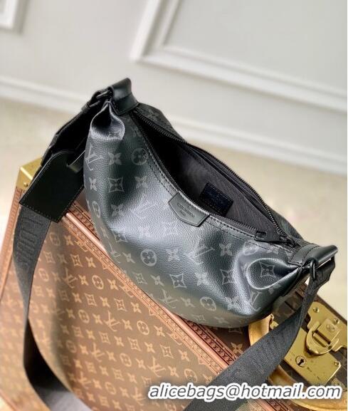 Famous Brand Louis Vuitton Hamac Bag PM in Black Monogram Eclipse Canvas M47158 2024