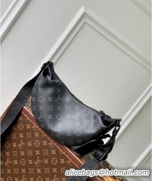 Famous Brand Louis Vuitton Hamac Bag PM in Black Monogram Eclipse Canvas M47158 2024