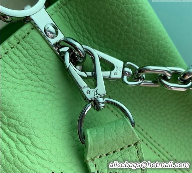 Promotional Louis Vuitton Capucines Mini Bag in Taurillon Leather M24683 Spring Green 2024