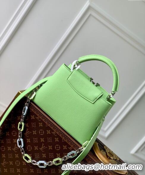 Trendy Design Louis Vuitton Capucines BB Bag in Taurillon Leather M25211 Spring Green 2024