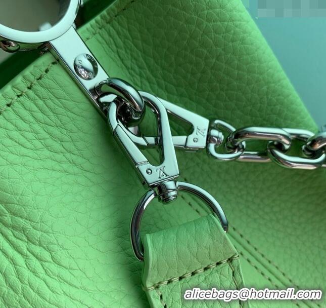 Trendy Design Louis Vuitton Capucines BB Bag in Taurillon Leather M25211 Spring Green 2024