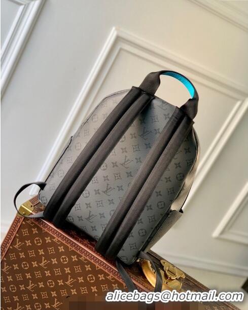 Inexpensive Louis Vuitton Discovery Backpack PM bag in Monogram Eclipse Reverse Canvas M11641 Turquoise Blue/Grey 2024