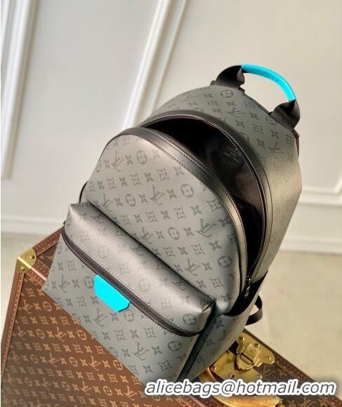 Inexpensive Louis Vuitton Discovery Backpack PM bag in Monogram Eclipse Reverse Canvas M11641 Turquoise Blue/Grey 2024