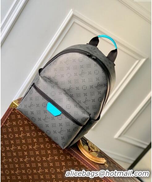 Inexpensive Louis Vuitton Discovery Backpack PM bag in Monogram Eclipse Reverse Canvas M11641 Turquoise Blue/Grey 2024