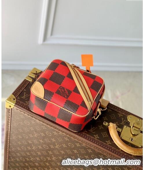 Buy Discount Louis Vuitton Men's Chess Messenger Crossbody bag in Damier Pop Canvas N40561 Red 2024