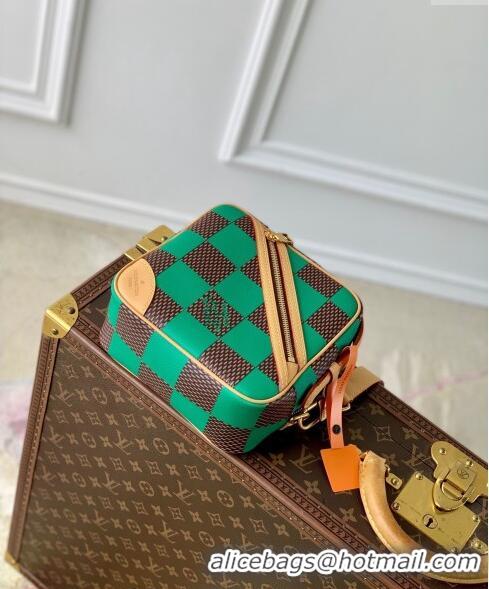 New Style Louis Vuitton Men's Chess Messenger Crossbody bag in Damier Pop Canvas N40563 Green 2024