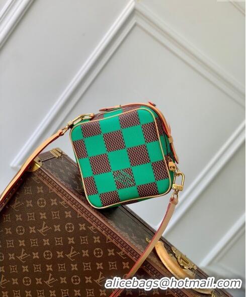 New Style Louis Vuitton Men's Chess Messenger Crossbody bag in Damier Pop Canvas N40563 Green 2024