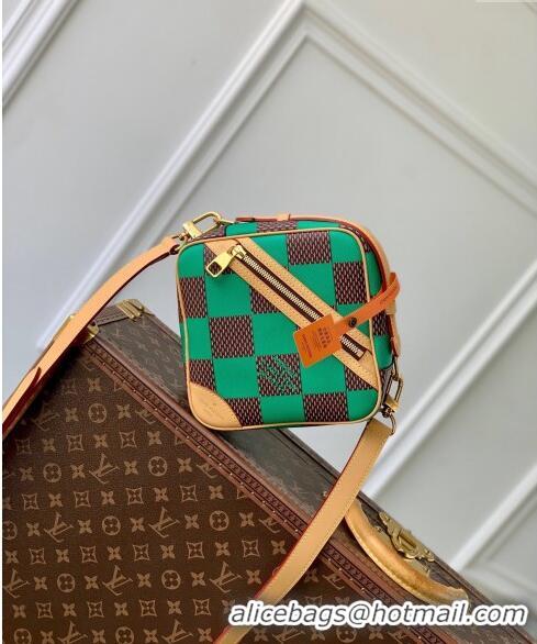 New Style Louis Vuitton Men's Chess Messenger Crossbody bag in Damier Pop Canvas N40563 Green 2024