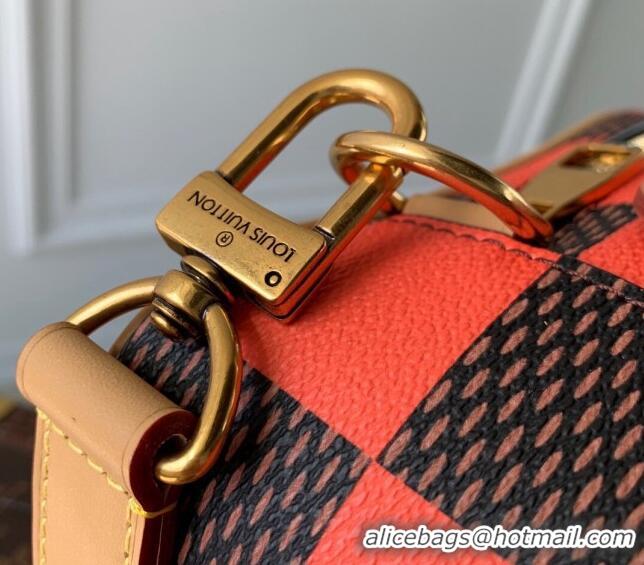 Good Quality Louis Vuitton Men's Chess Messenger Crossbody bag in Damier Pop Canvas N40548 Orange 2024