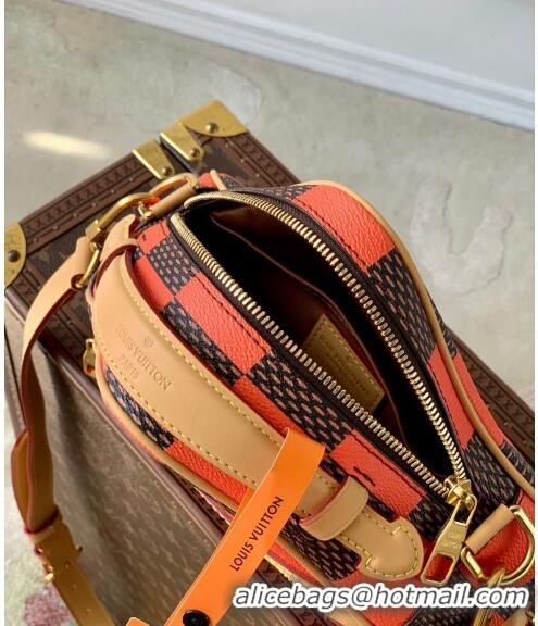 Good Quality Louis Vuitton Men's Chess Messenger Crossbody bag in Damier Pop Canvas N40548 Orange 2024