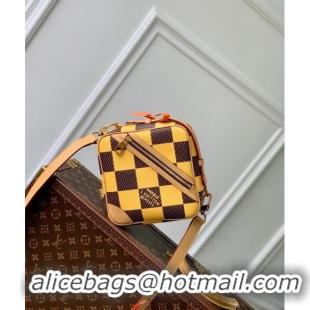 Promotional Louis Vuitton Men's Chess Messenger Crossbody bag in Damier Pop Canvas N40562 Yellow 2024