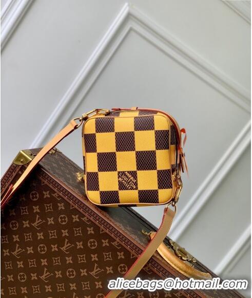 Promotional Louis Vuitton Men's Chess Messenger Crossbody bag in Damier Pop Canvas N40562 Yellow 2024