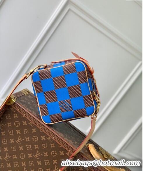 Unique Grade Louis Vuitton Men's Chess Messenger Crossbody bag in Damier Pop Canvas N40547 Blue 2024