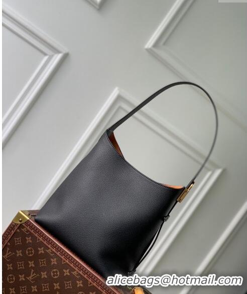 New Design Louis Vuitton Low Key Hobo PM bag in Calfskin M25352 Black 2024