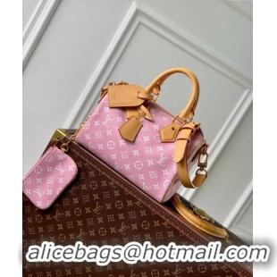 Top Quality Louis Vuitton Speedy P9 Bandouliere 25 Bag in Soft Calfskin M24423 Light Pink 2024 Runway