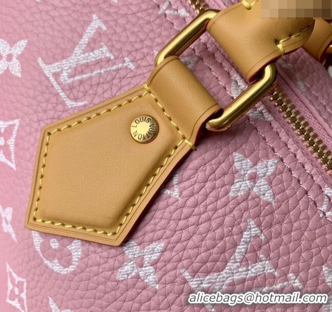 Top Quality Louis Vuitton Speedy P9 Bandouliere 25 Bag in Soft Calfskin M24423 Light Pink 2024 Runway