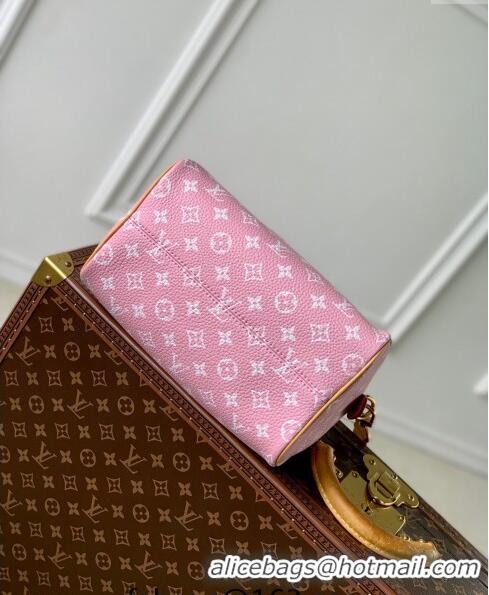 Top Quality Louis Vuitton Speedy P9 Bandouliere 25 Bag in Soft Calfskin M24423 Light Pink 2024 Runway