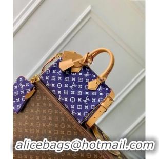 Affordable Price Louis Vuitton Speedy P9 Bandouliere 25 Bag in Soft Calfskin M11562 Dark Purple 2024 Runway