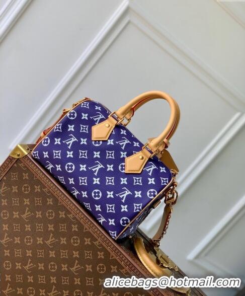 Affordable Price Louis Vuitton Speedy P9 Bandouliere 25 Bag in Soft Calfskin M11562 Dark Purple 2024 Runway