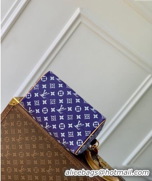 Affordable Price Louis Vuitton Speedy P9 Bandouliere 25 Bag in Soft Calfskin M11562 Dark Purple 2024 Runway