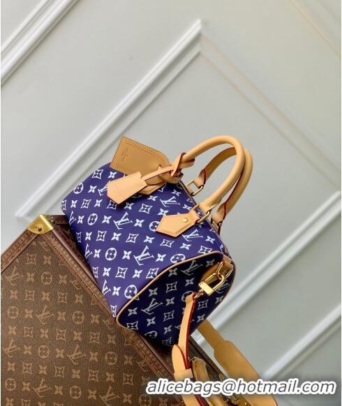 Affordable Price Louis Vuitton Speedy P9 Bandouliere 25 Bag in Soft Calfskin M11562 Dark Purple 2024 Runway