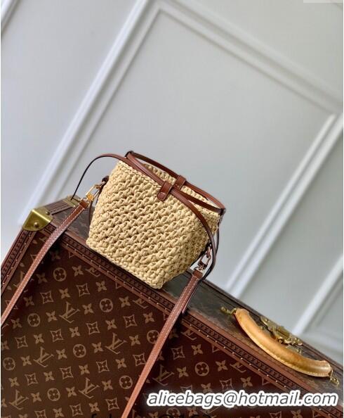 Affordable Price Louis Vuitton Noe Purse Mini bag in Raffia Straw M83521 Natural/Tan 2024