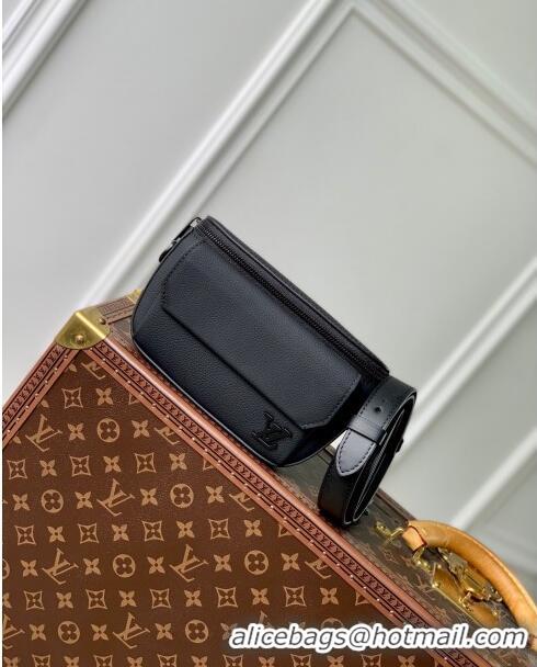 Best Quality Louis Vuitton Pilot Wearable Wallet in Cowhide Leather M83563 Black 2024