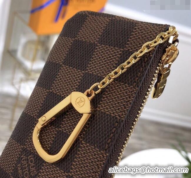 Good Product Louis Vuitton Key Pouch Damier Ebene Canvas N62658 2024