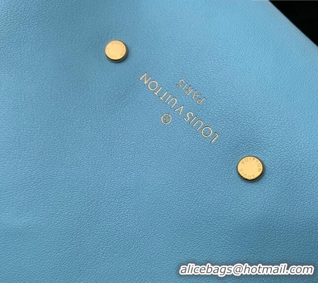 Well Crafted Louis Vuitton Atlantis BB Shopping Bag in Nappa lambskin M11387 Baby Blue 2024