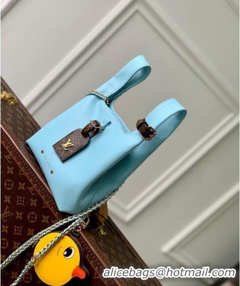 Well Crafted Louis Vuitton Atlantis BB Shopping Bag in Nappa lambskin M11387 Baby Blue 2024