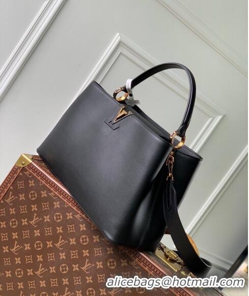 Unique Grade Louis Vuitton Capucines GM Souple Handbag M24607 Black 2024