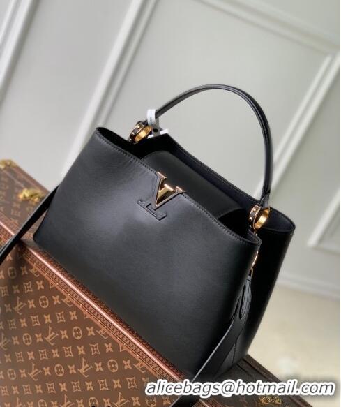 Unique Grade Louis Vuitton Capucines GM Souple Handbag M24607 Black 2024