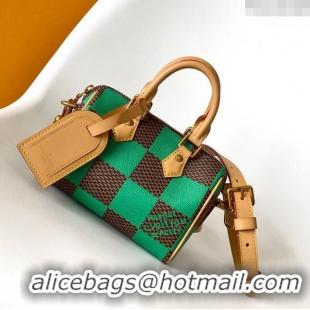 Well Crafted Louis Vuitton Speedy 18 Bandouliere Damier Pop in Damier Pop Coated Canvas N40534 Green 2024