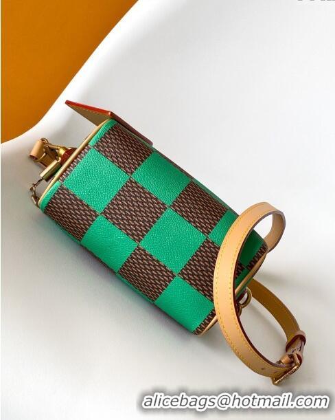 Well Crafted Louis Vuitton Speedy 18 Bandouliere Damier Pop in Damier Pop Coated Canvas N40534 Green 2024