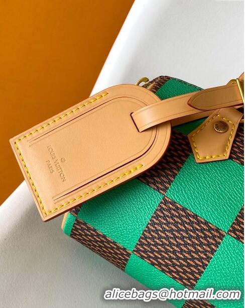 Well Crafted Louis Vuitton Speedy 18 Bandouliere Damier Pop in Damier Pop Coated Canvas N40534 Green 2024