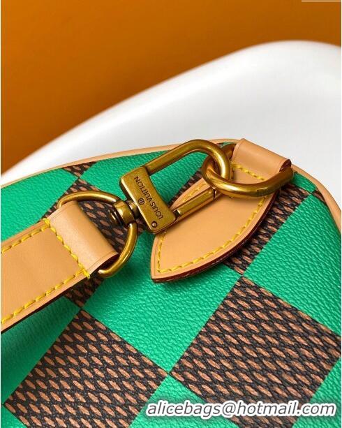 Pretty Style Louis Vuitton Speedy 40 Bandouliere Damier Pop in Damier Pop Coated Canvas N40579 Green 2024