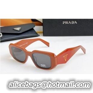 Shop Grade Prada Sunglasses SPR17W Orange 2024