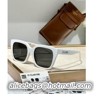 Luxury Cheap Celine Sunglasses CL40198 White 2024