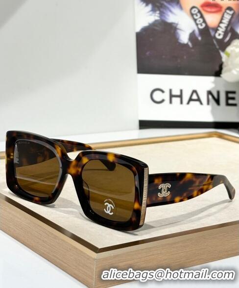 Reasonable Price Chanel Sunglasses CH5435 Brown 2024