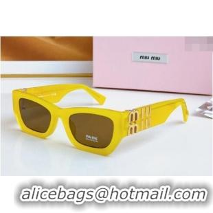 Super Quality Miu Miu Sunglasses SMU09WS Yellow 2024 