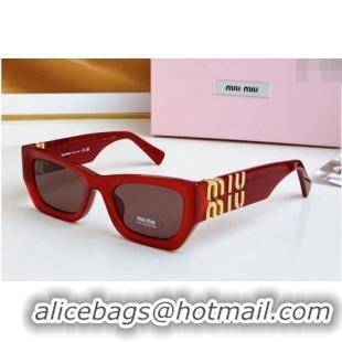 Super Quality Miu Miu Sunglasses SMU09WS Red 2024